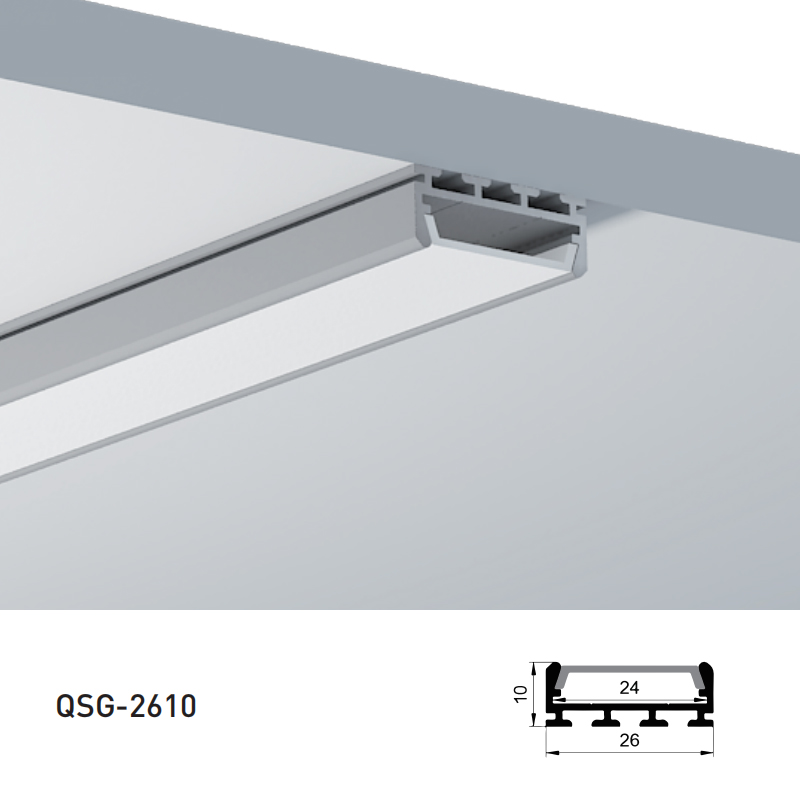Aluminum Channel LED Strip Diffuser For 20mm Double Row LED Strips Lights Aluminum Channel LED Strip Diffuser For 20mm Double Row LED Strips Lights